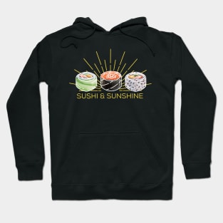 Vintage Minimalist sushi And Sunshine Hoodie